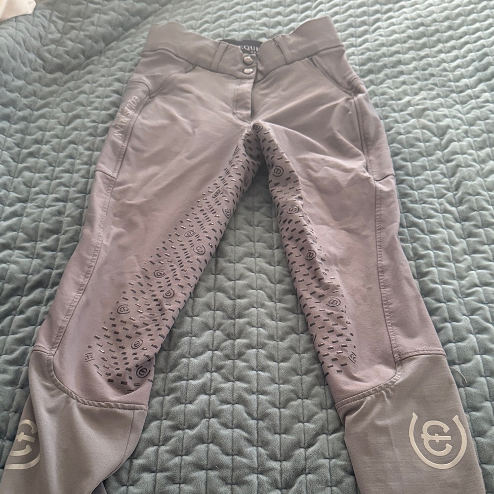 Equestrian Stockholm Gray full seat breeches